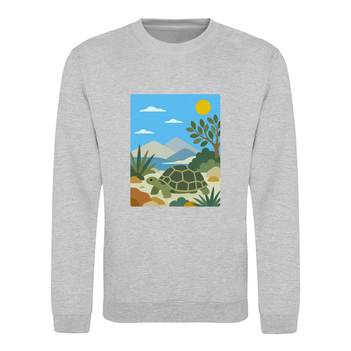 Tortoise Trail Adult Sweatshirt - Wild Horizons Heather Grey colour variant image