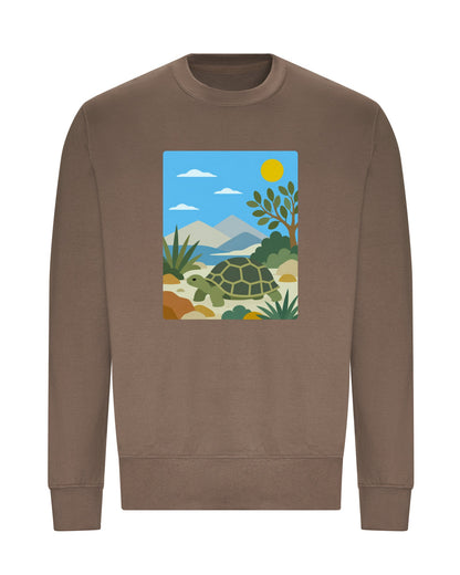 Tortoise Trail Adult Sweatshirt - Wild Horizons Mocha Brown colour variant image