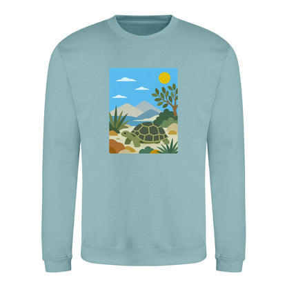 Tortoise Trail Adult Sweatshirt - Wild Horizons Seafoam colour variant image