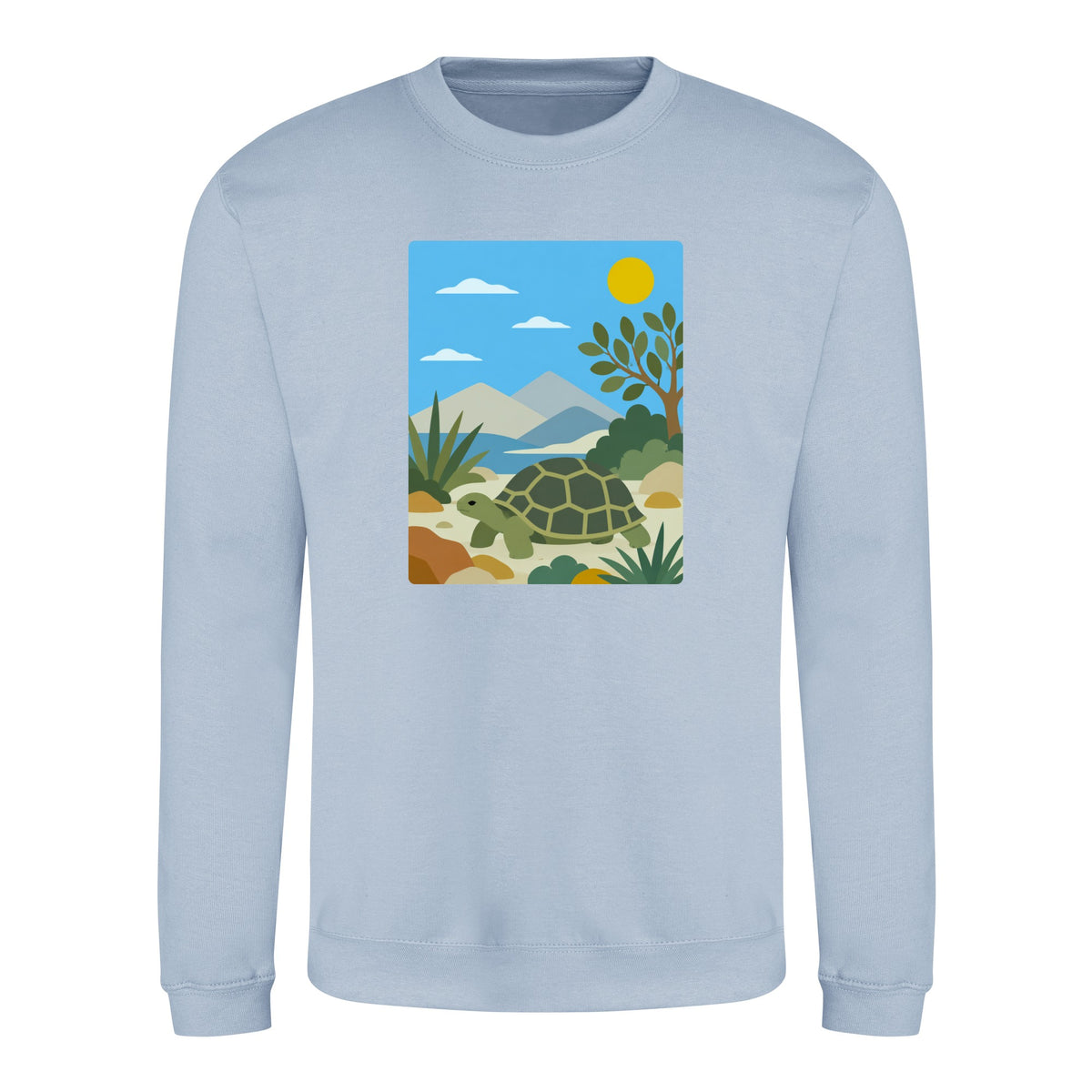 Tortoise Trail Adult Sweatshirt - Wild Horizons Sky Blue colour variant image