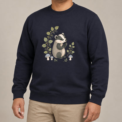 Badger's Blackberry Adult Sweatshirt - Once Upon a Woodland lead image