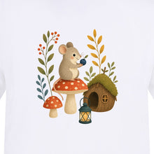 Mouse at Mushroom Cottage Adult Sweatshirt - Once Upon a Woodland gallery image 2