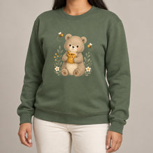 Bear and the Honey Bees Adult Sweatshirt - Once Upon a Woodland lead image