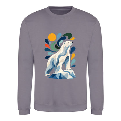 Arctic Resolve Adult Sweatshirt - Freeform Fauna Dusty Lilac colour variant image