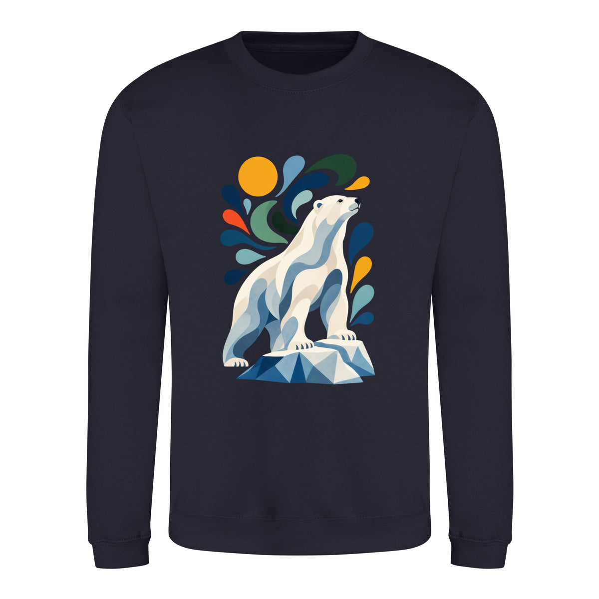 Arctic Resolve Adult Sweatshirt - Freeform Fauna French Navy colour variant image