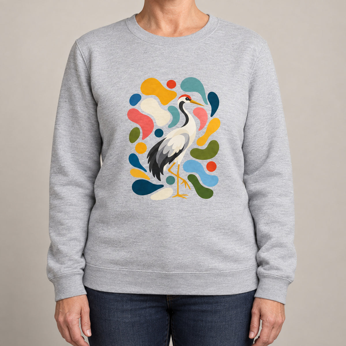 Stillness and Grace Adult Sweatshirt - Freeform Fauna lead image