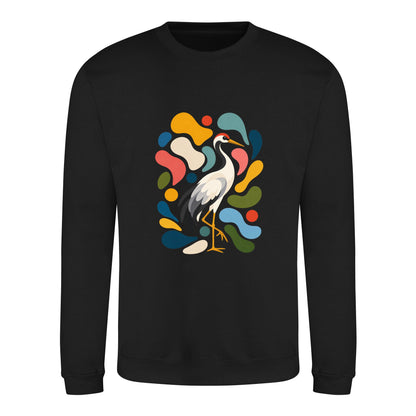 Stillness and Grace Adult Sweatshirt - Freeform Fauna Deep Black colour variant image