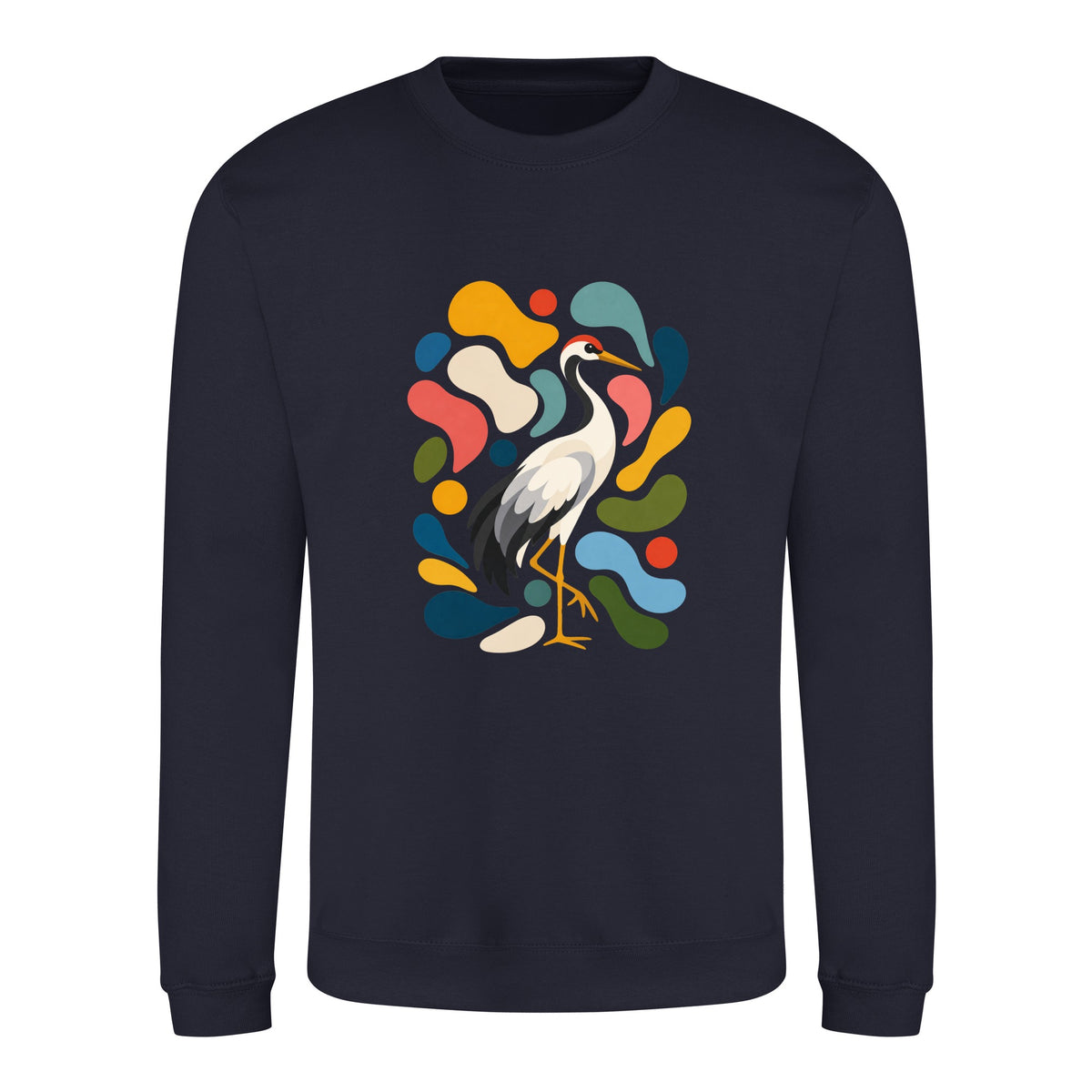 Stillness and Grace Adult Sweatshirt - Freeform Fauna French Navy colour variant image