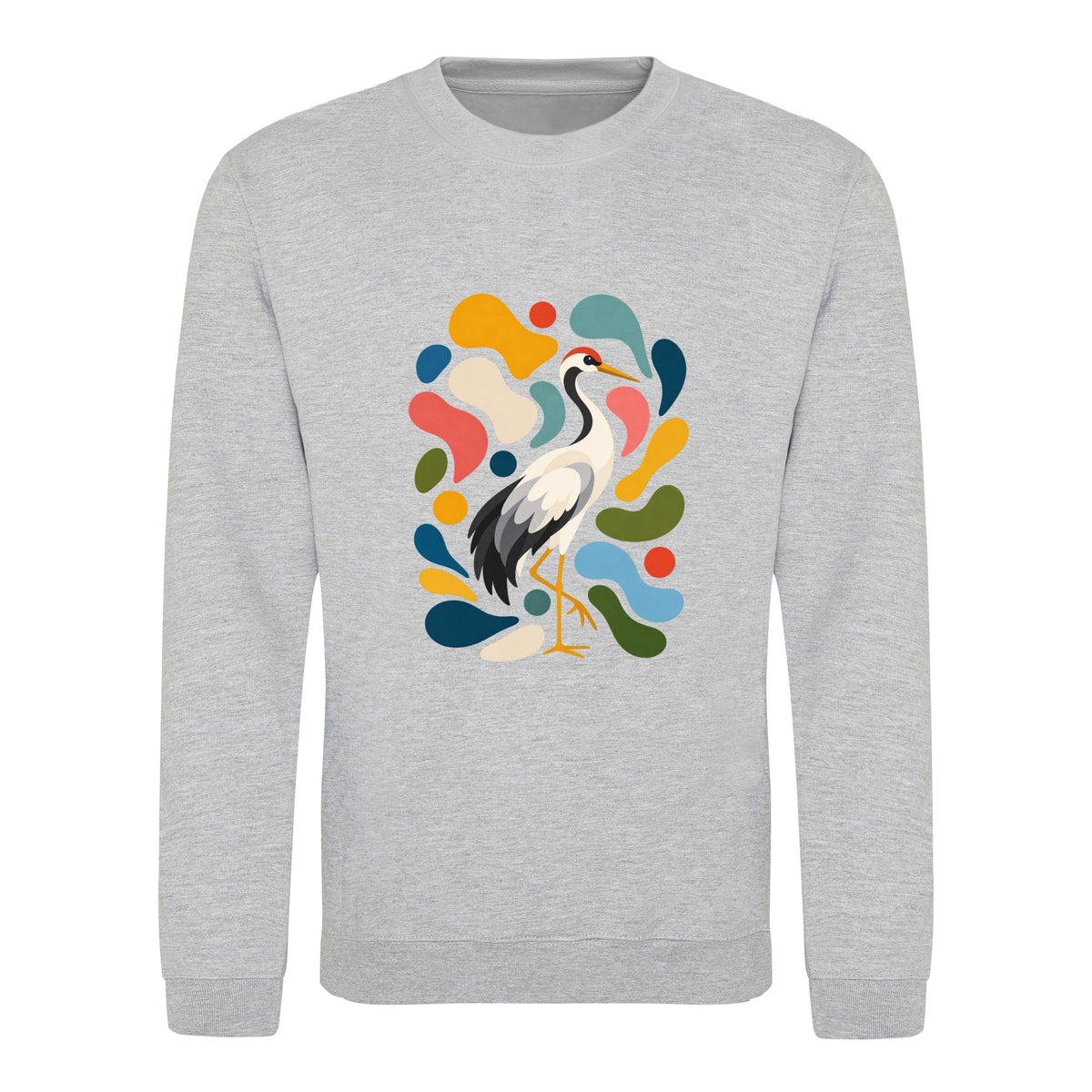 Stillness and Grace Adult Sweatshirt - Freeform Fauna Heather Grey colour variant image