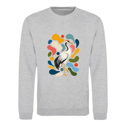 Stillness and Grace Adult Sweatshirt - Freeform Fauna Heather Grey colour variant image