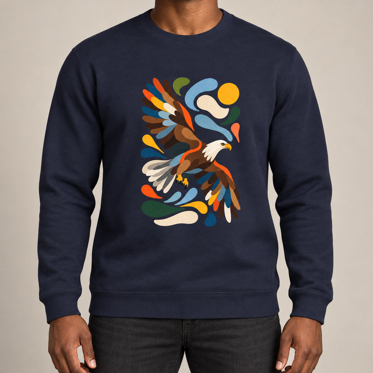 Skybound Spirit Adult Sweatshirt - Freeform Fauna lead image