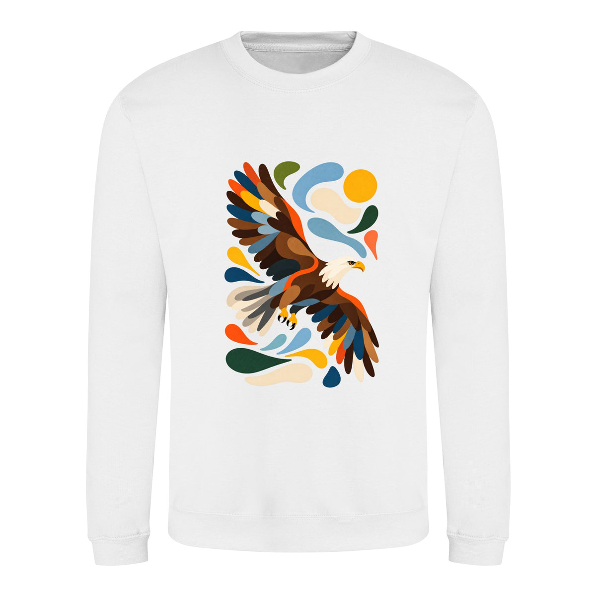Skybound Spirit Adult Sweatshirt - Freeform Fauna Arctic White colour variant image