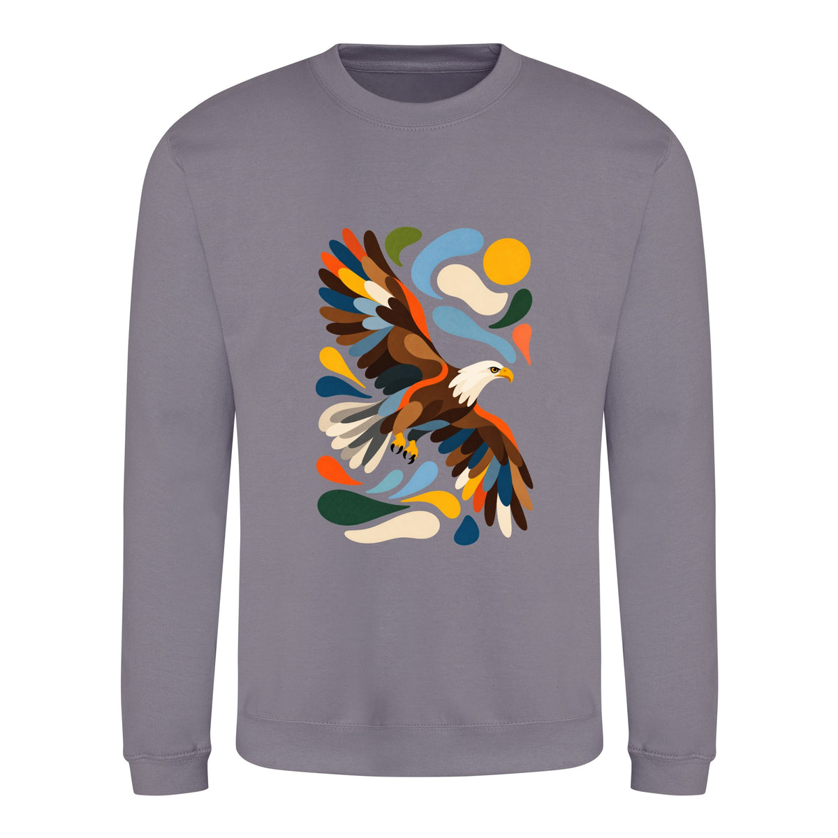 Skybound Spirit Adult Sweatshirt - Freeform Fauna Dusty Lilac colour variant image