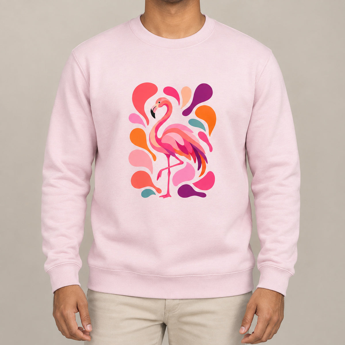 Blush in Motion Adult Sweatshirt - Freeform Fauna lead image