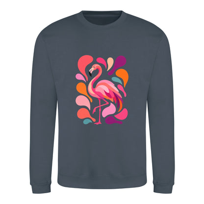 Blush in Motion Adult Sweatshirt - Freeform Fauna Airforce Blue colour variant image
