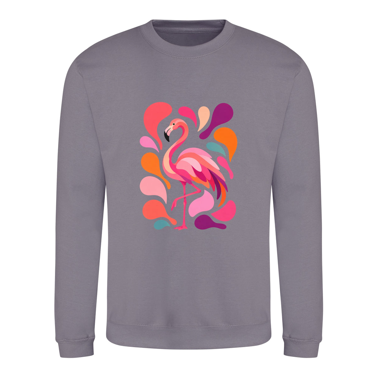 Blush in Motion Adult Sweatshirt - Freeform Fauna Dusty Lilac colour variant image