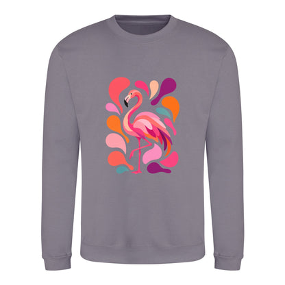Blush in Motion Adult Sweatshirt - Freeform Fauna Dusty Lilac colour variant image