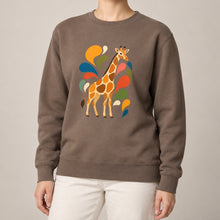 Sunlit Safari Adult Sweatshirt - Freeform Fauna lead image