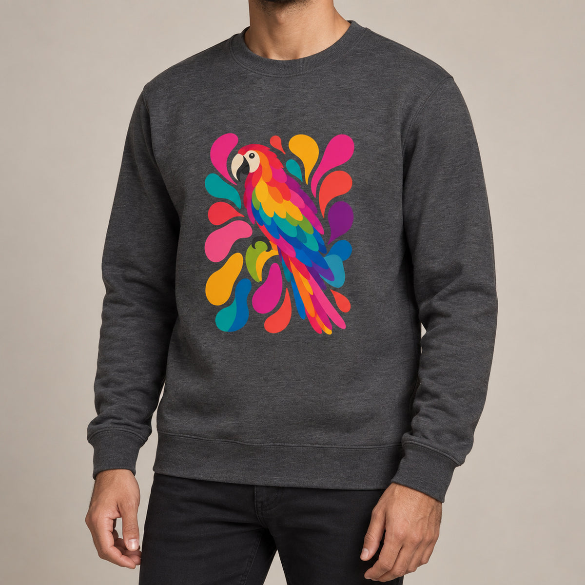 Tropical Burst Adult Sweatshirt - Freeform Fauna lead image