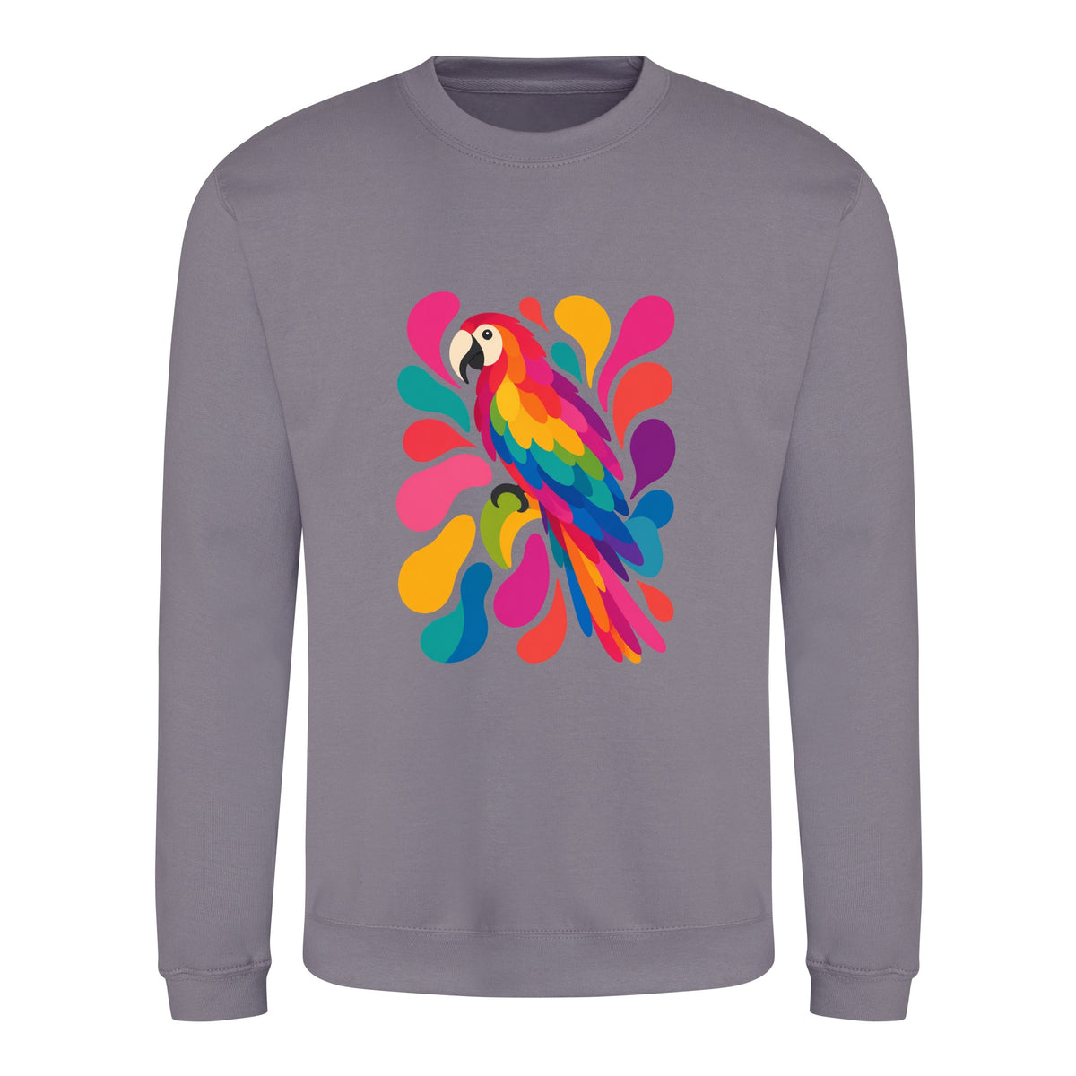 Tropical Burst Adult Sweatshirt - Freeform Fauna Dusty Lilac colour variant image