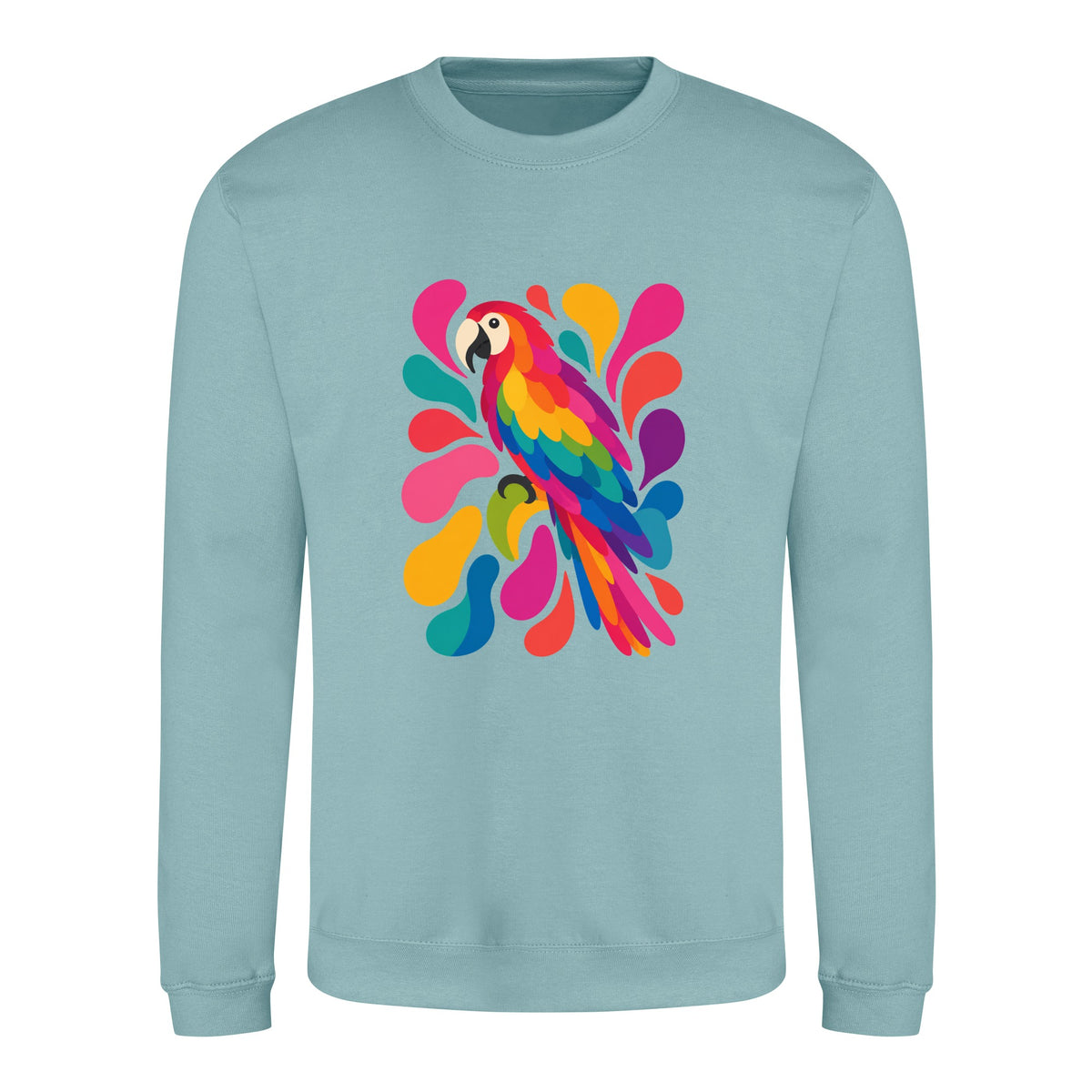 Tropical Burst Adult Sweatshirt - Freeform Fauna Seafoam colour variant image