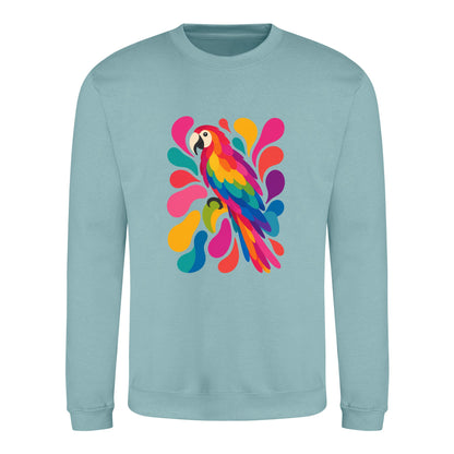 Tropical Burst Adult Sweatshirt - Freeform Fauna Seafoam colour variant image