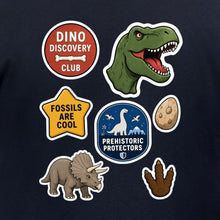 Dino Discovery Club Adult Sweatshirt - Badges of the Wild gallery image 2
