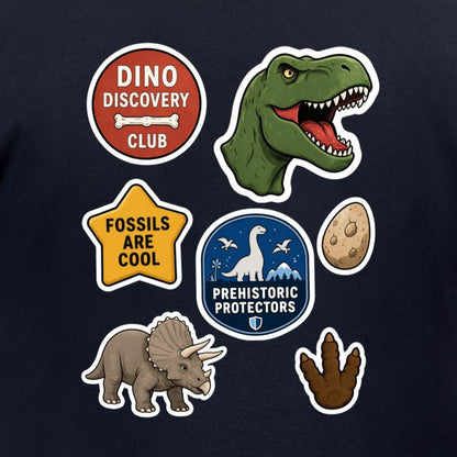 Dino Discovery Club Adult Sweatshirt - Badges of the Wild gallery image 2