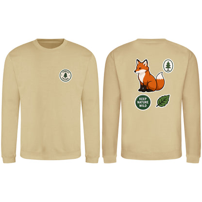 Forest Protector Adult Sweatshirt - Badges of the Wild Desert Sand colour variant image