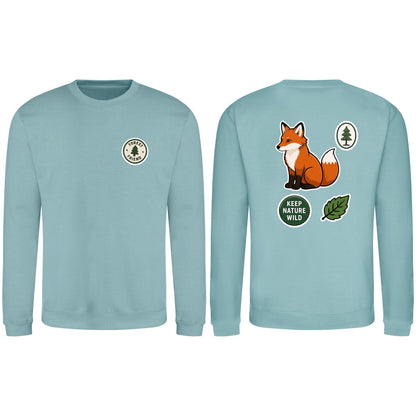 Forest Protector Adult Sweatshirt - Badges of the Wild Seafoam colour variant image
