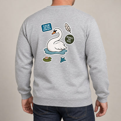 Calm on the Surface Adult Sweatshirt - Badges of the Wild lead image
