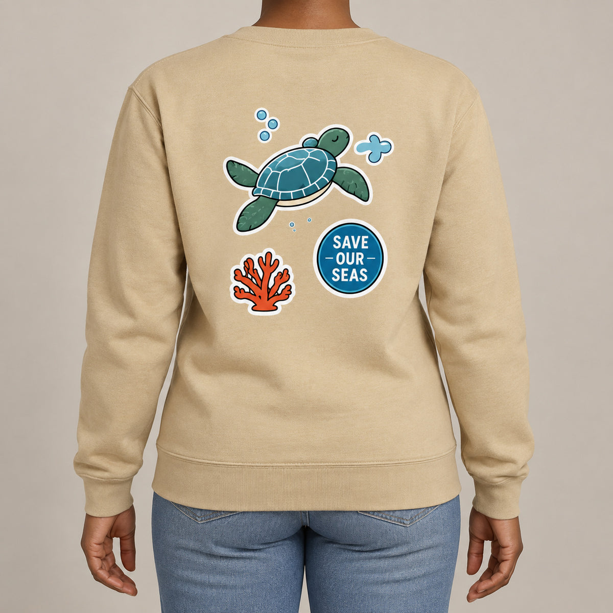 Save Our Seas Adult Sweatshirt - Badges of the Wild lead image