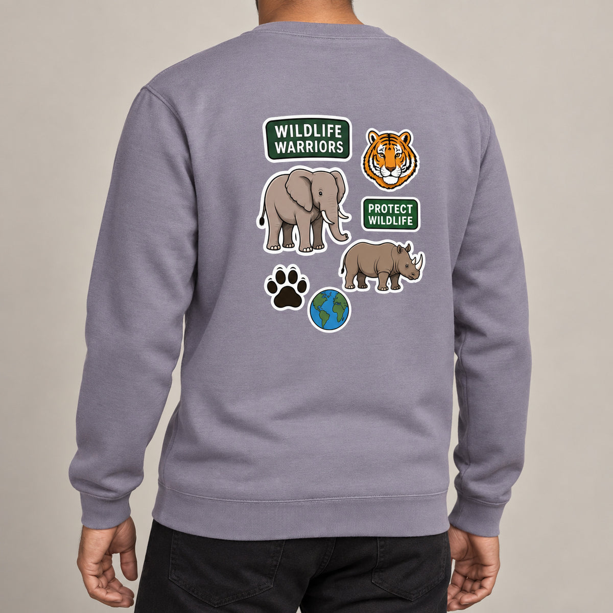 Wildlife Warriors Adult Sweatshirt - Badges of the Wild lead image