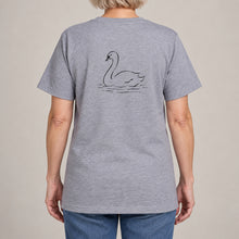 Gliding Swan Adult Unisex T-shirt from the Wild Lines Range lead image