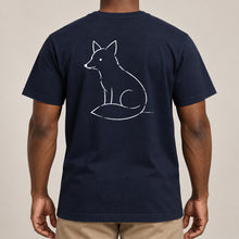 Poised Fox Adult Unisex T-shirt from the Wild Lines Range lead image