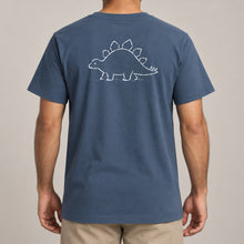 Stepping Stegosaurus Adult Unisex T-shirt from the Wild Lines Range lead image