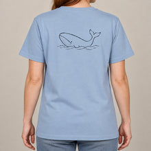 Drifting Whale Adult Unisex T-shirt from the Wild Lines Range lead image