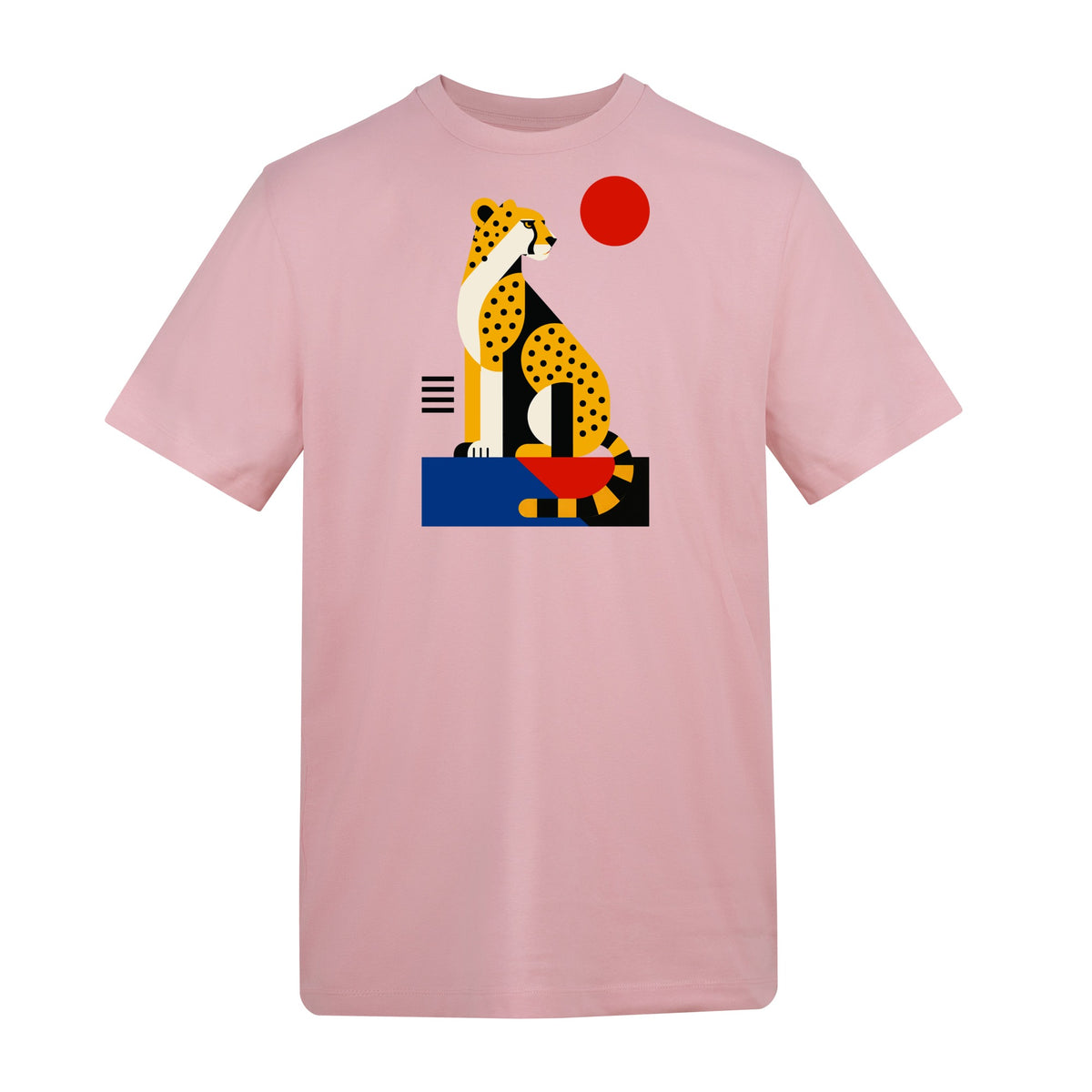 Poised Cheetah Adult Unisex T-shirt from the Modern Menagerie Range
