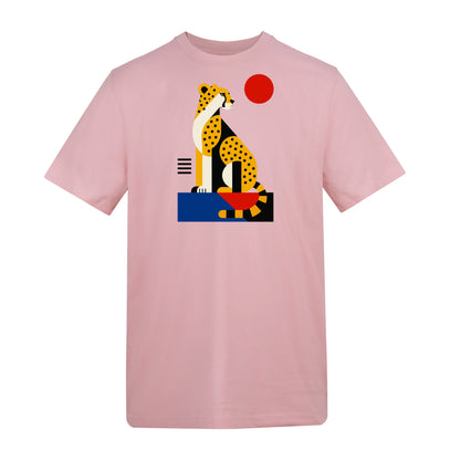 Poised Cheetah Adult Unisex T-shirt from the Modern Menagerie Range