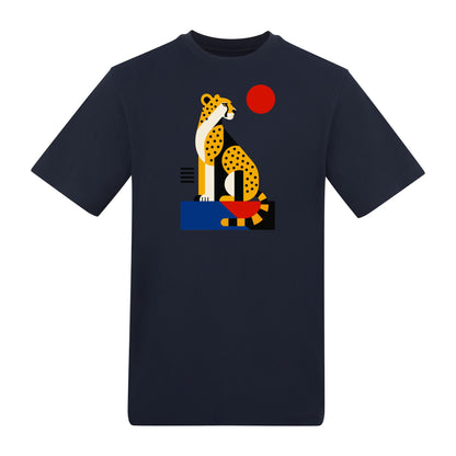 Poised Cheetah Adult Unisex T-shirt from the Modern Menagerie Range
