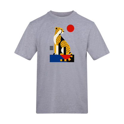 Poised Cheetah Adult Unisex T-shirt from the Modern Menagerie Range