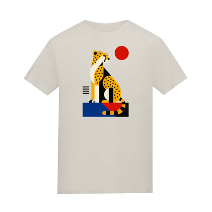 Poised Cheetah Adult Unisex T-shirt from the Modern Menagerie Range