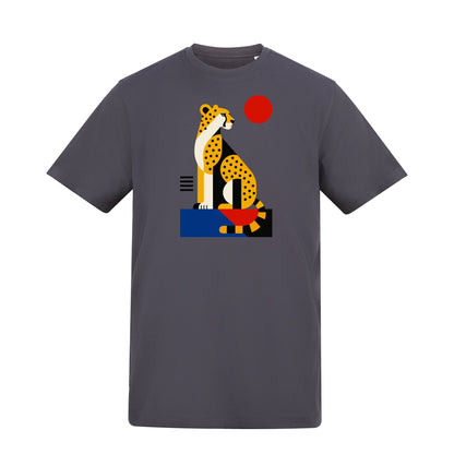 Poised Cheetah Adult Unisex T-shirt from the Modern Menagerie Range