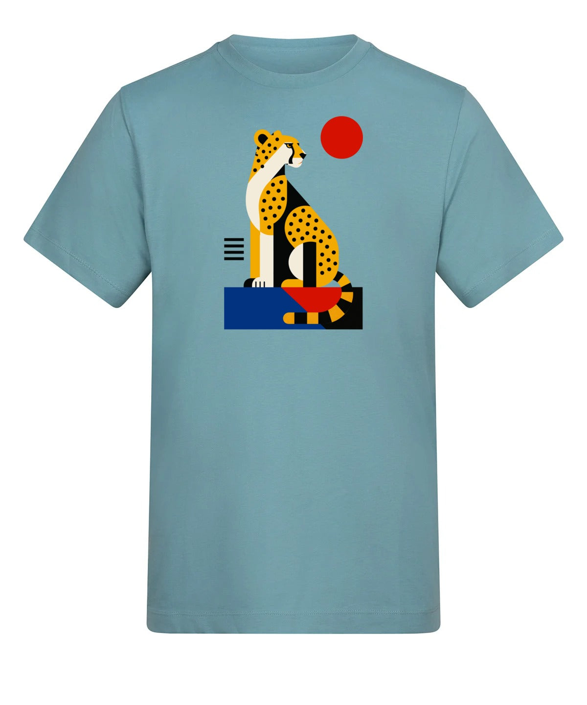 Poised Cheetah Adult Unisex T-shirt from the Modern Menagerie Range