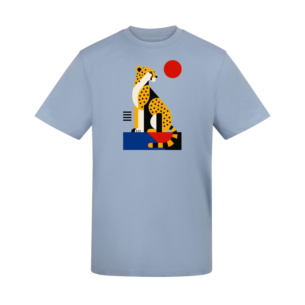 Poised Cheetah Adult Unisex T-shirt from the Modern Menagerie Range