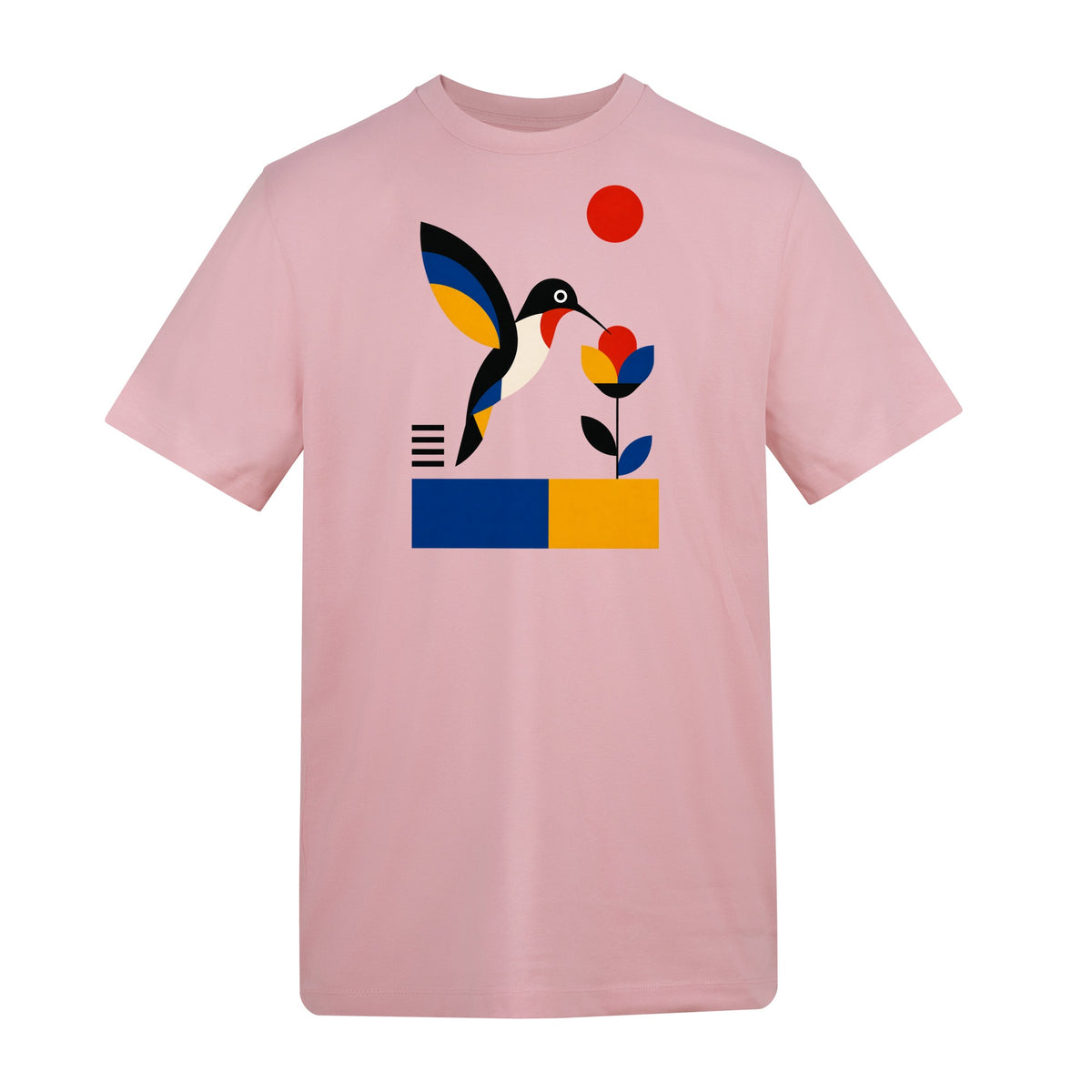 Hummingbird Bloom Adult Unisex T-shirt - Modern Menagerie Range