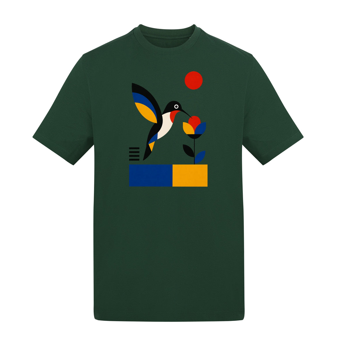 Hummingbird Bloom Adult Unisex T-shirt - Modern Menagerie Range