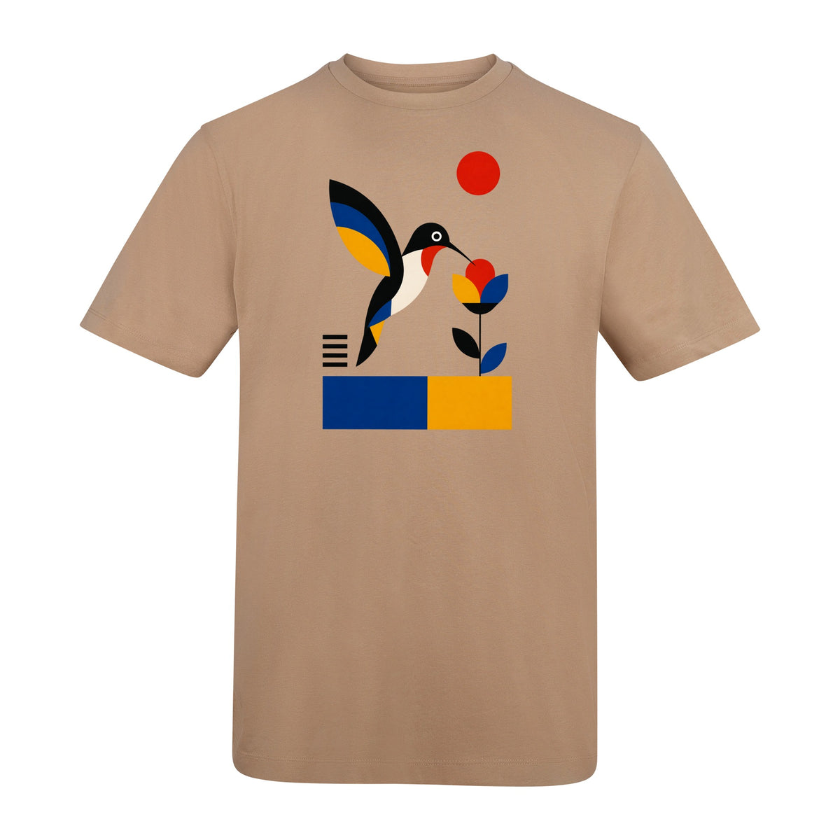 Hummingbird Bloom Adult Unisex T-shirt - Modern Menagerie Range