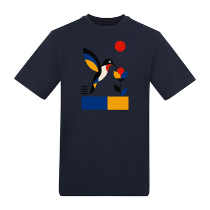 Hummingbird Bloom Adult Unisex T-shirt - Modern Menagerie Range