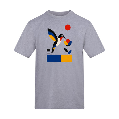 Hummingbird Bloom Adult Unisex T-shirt - Modern Menagerie Range